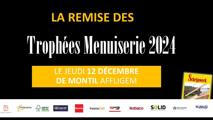 Ne manquez pas la cérémonie de remise des Trophées Menuiserie !